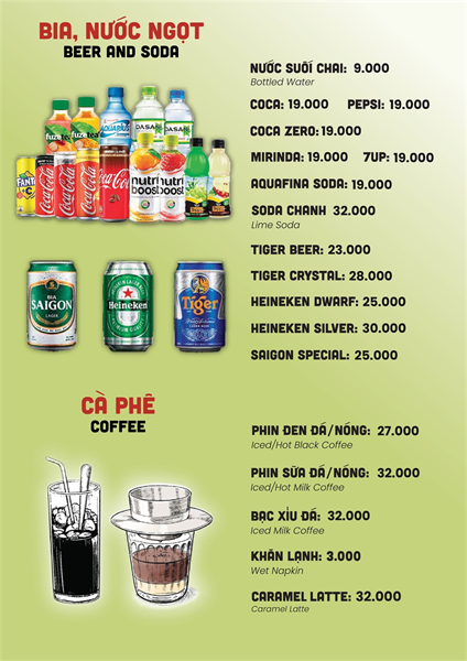 Menu Nhà hàng hải sản cơm niêu Vuông Tròn31